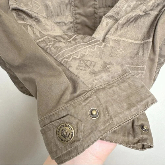 Maison Scotch Womens  M Brown Military Jacket Gorp Core - Picture 9 of 13